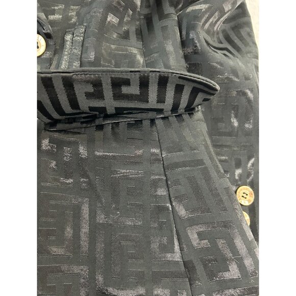 NWT Catwalk Koh-Tun Women's size Medium Black Patterned Double-Breasted Blazer - Picture 12 of 14